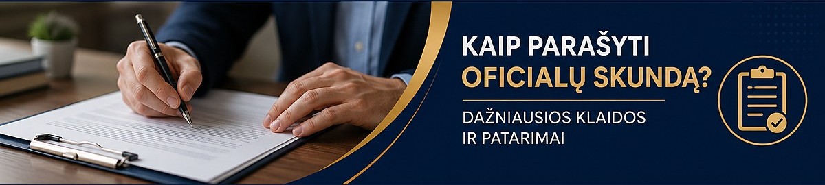 Kaip parašyti oficialų skundą?